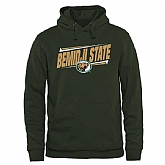 Men's Bemidji State Beavers Double Bar Pullover Hoodie - Green,baseball caps,new era cap wholesale,wholesale hats